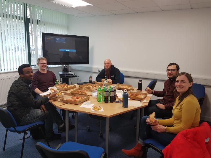 Pizza day at Nottingham  13 March 2020